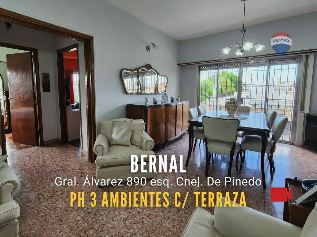 VENTA PH 3 AMBIENTES EN BERNAL CON AMPLIA TERRAZA