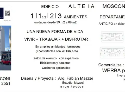 Departamento en Venta de 2 ambientes