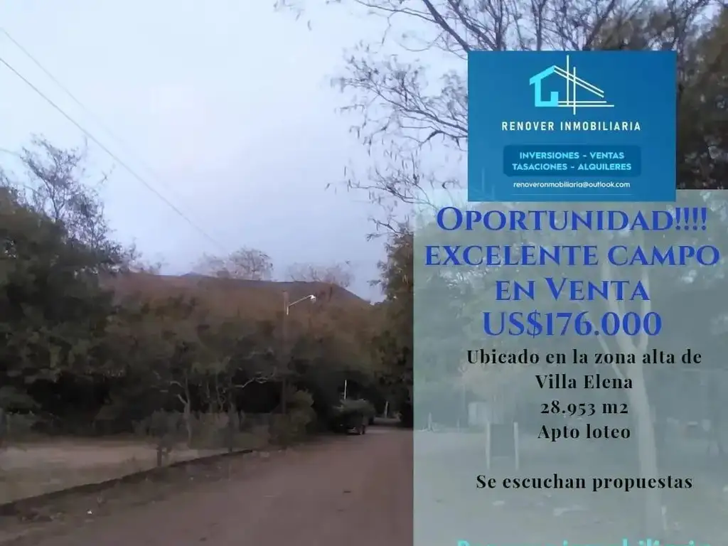 CAMPO EN VENTA