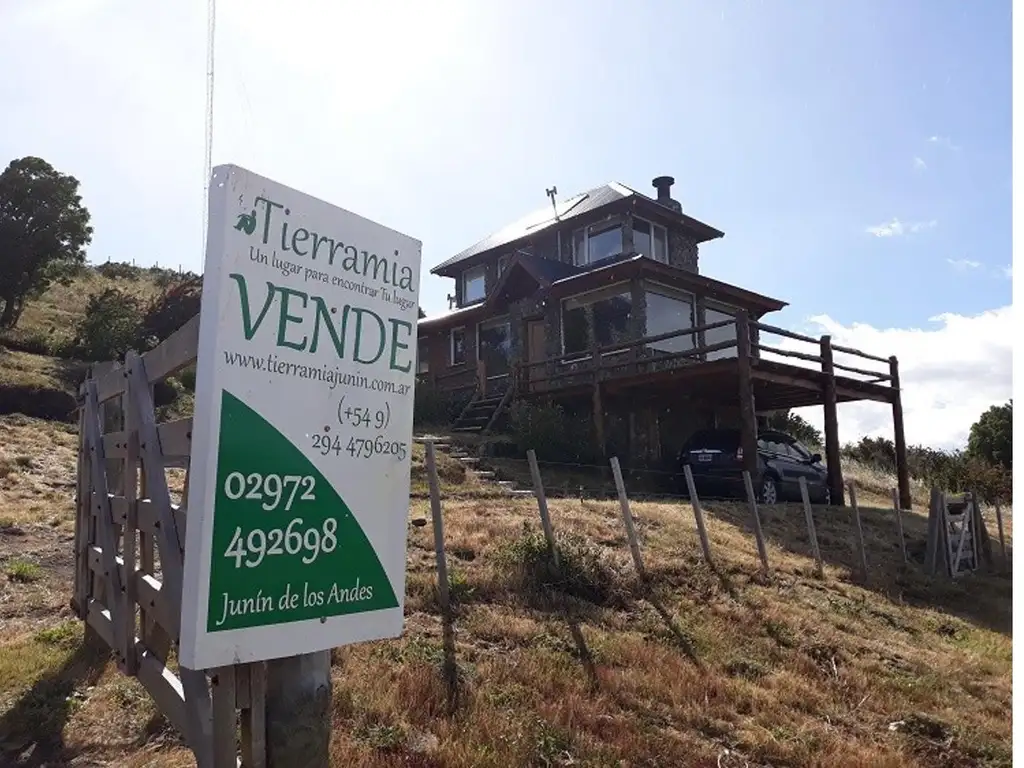 CABAÑA SOBRE 3 LOTES EXCELENTE VISTA EN LAGO HUECHULAFQUEN