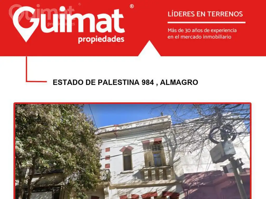 lote en Almagro - LIDERES EN TERRENOS - GUIMAT PROPIEDADES