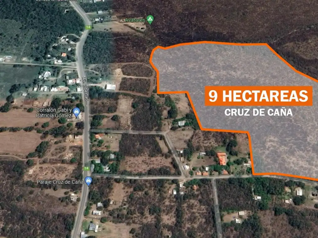 Campo de 9 hectáreas en venta en Cruz de Caña, Cordoba