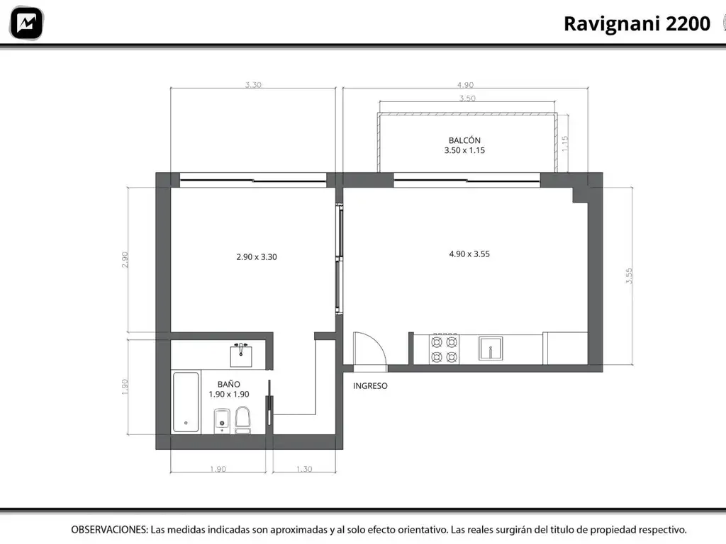 Monoambiente en venta - balcon - impecable - pileta.-