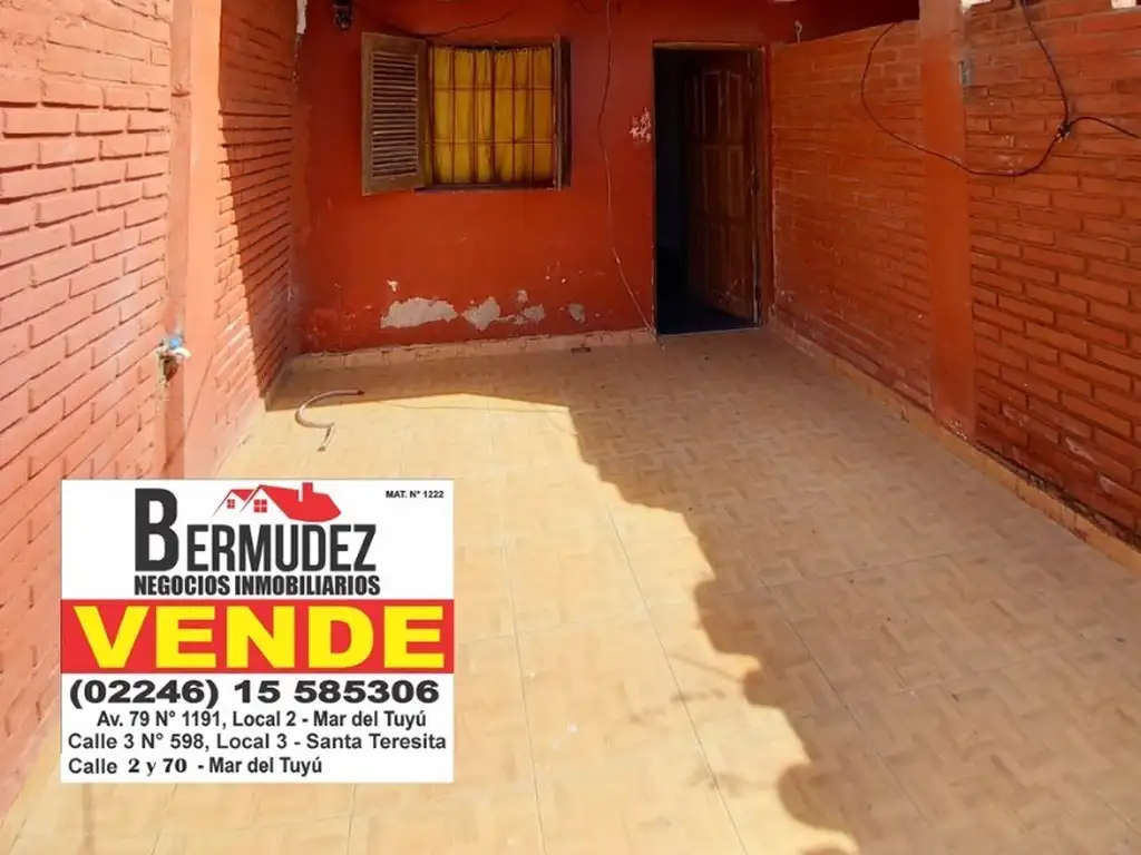 Venta duplex de 3 amb, excelente ubicacion. calle 69 entre 5 y 6 Mar del tuyu.