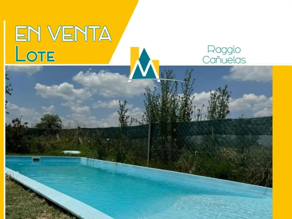 Lote con pileta y quincho, alambrado.