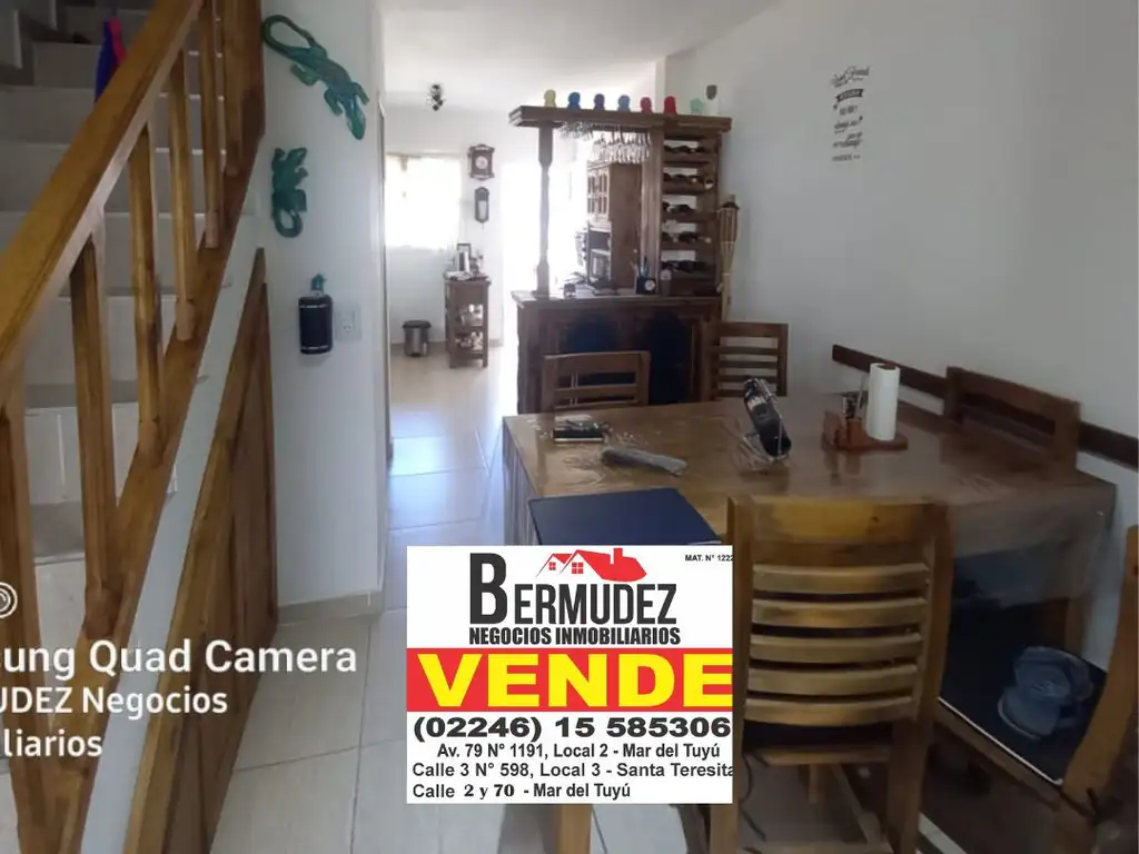 Venta Duplex 3 Ambientes En Mar Del Tuyu Calle 4 Entre 88 Y 89