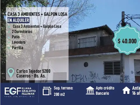 Casa En Alquiler En Tres De Febrero Argenprop