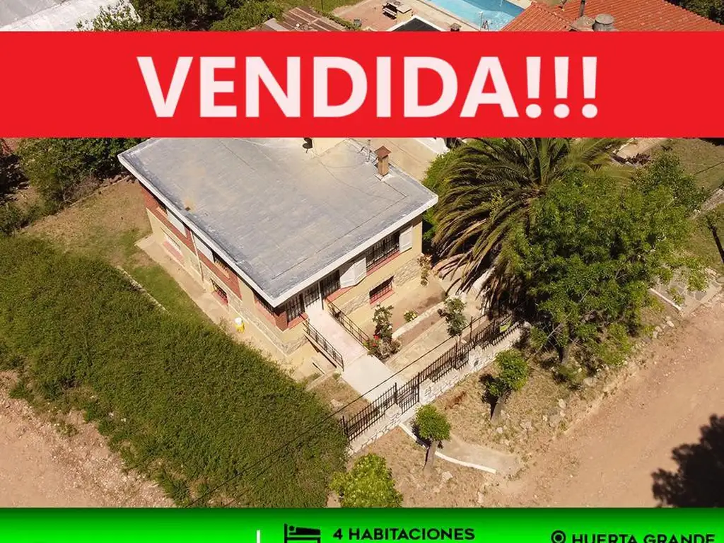 URGENTE Vendo Casa 2 Plantas - Ideal 2 Familias - 4 dormitorios - 2 baños - Huerta Grande - Córdoba