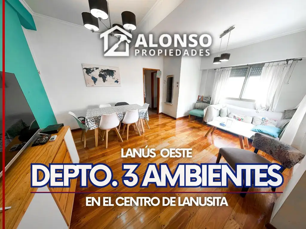 DEPARTAMENTO 3 AMBIENTE EN VENTA EN LANÚS