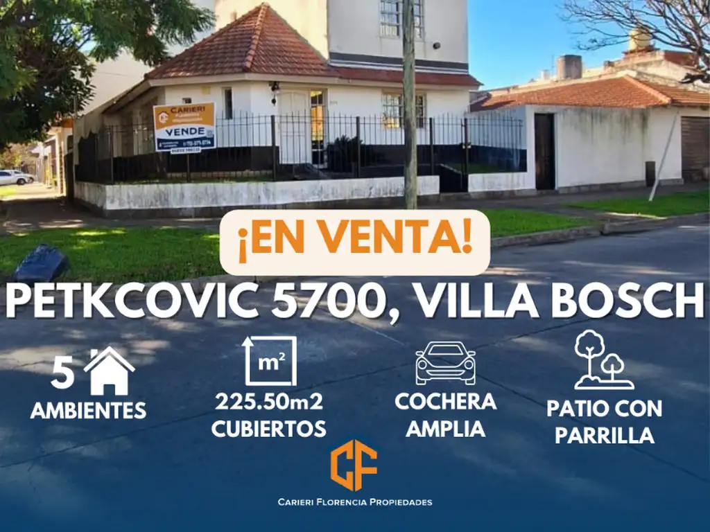 CASA 5 AMBIENTES EN 2 PLANTAS, BUEN ESTADO Y EN VENTA