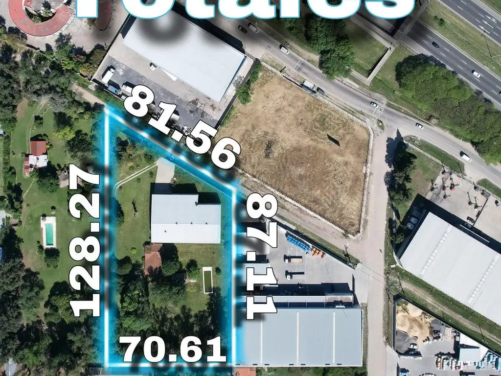 Lote de 7600 m2 en la mejor zona de Paso del Rey con nave industrial a m de Acceso Oeste OPORTUNIDAD