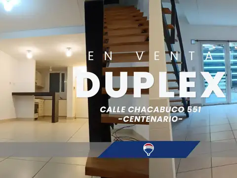 VENTA DUPLEX 2 HABITACIONES EN CENTENARIO