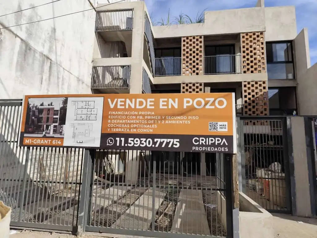 DEPARTAMENTO EN VENTA EN MORÓN, 2 AMBIENTES A ESTRENAR