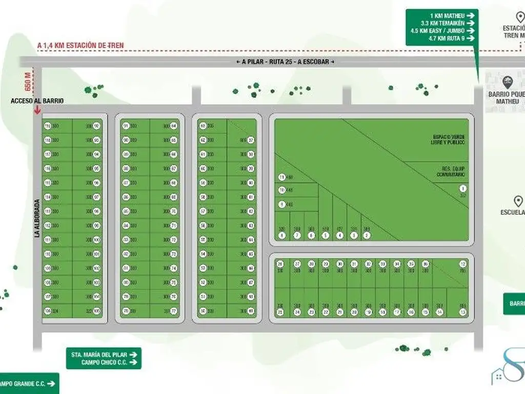 Terreno / Lote en venta de 300m2 ubicado en Barrio Parque Matheu