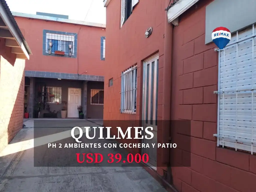 PH 2 AMB CON COCHERA DESCUBIERTA Y PATIO QUILMES