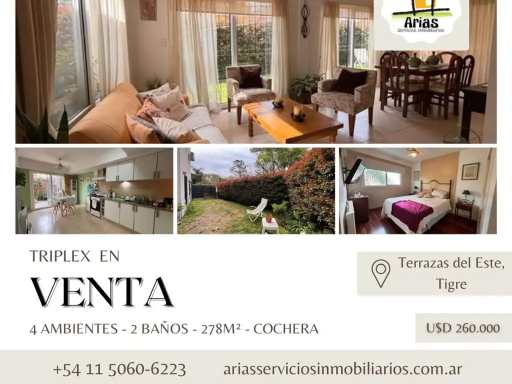 Triplex En Venta - Tigre Centro