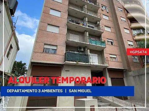 Departamento - Alquiler temporario - Argentina, San Miguel - Serrano 1600