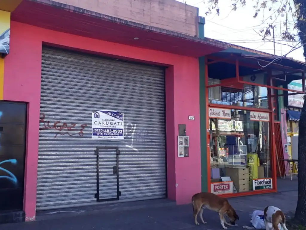 Local y depósito  5 x 39 m2, 5 mts. alto. Excelente ubicación, Av. Calle Real y Alte. Brown