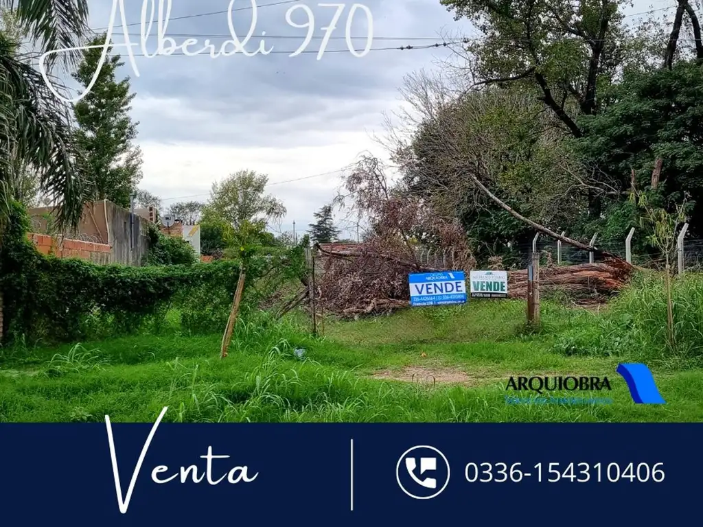 Lote de 1013m2 Barrio Oeste