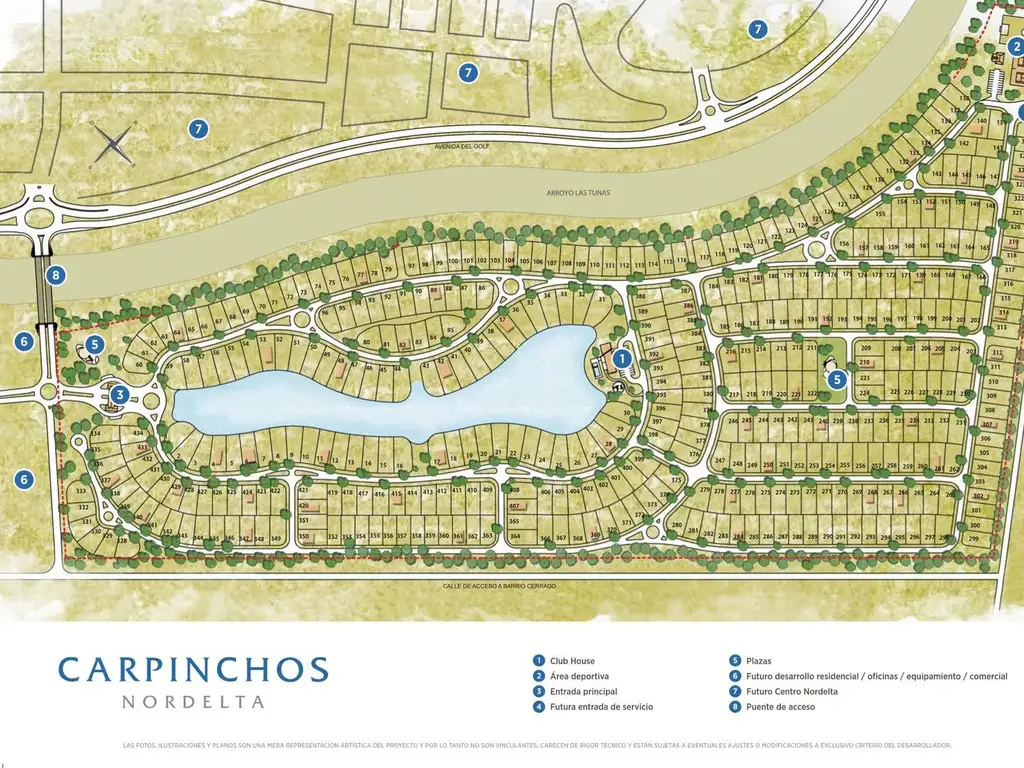 Terreno Lote  544 m2 en Venta en Carpinchos, Nordelta, Tigre