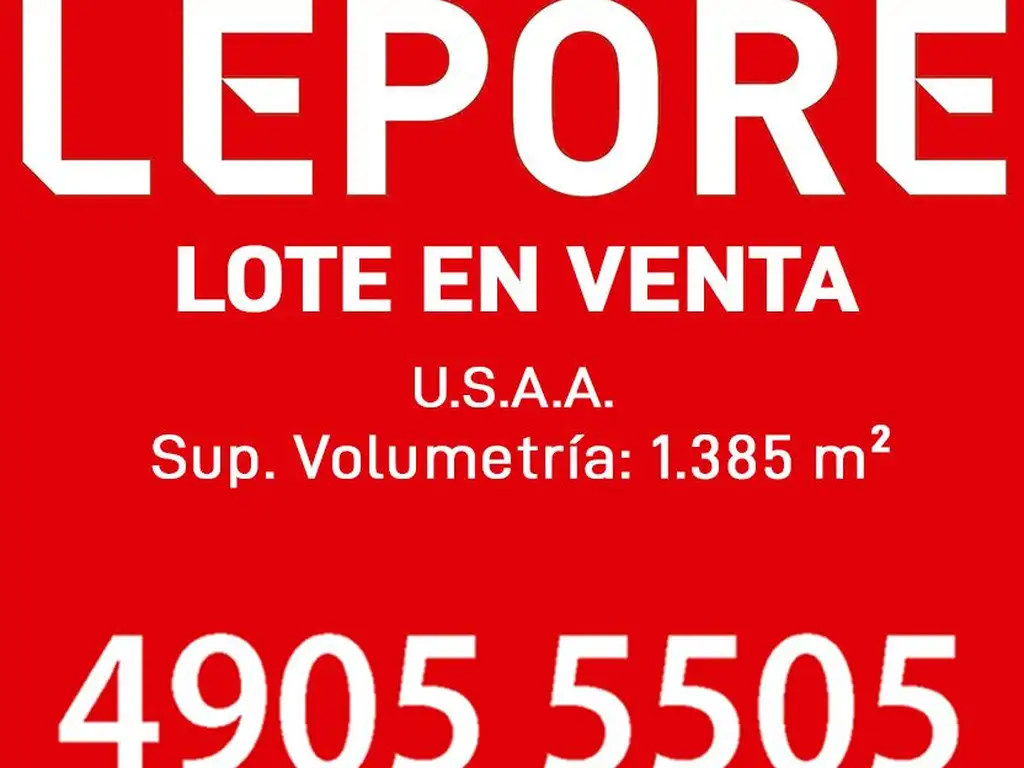 Lote - Venta - Argentina, Capital Federal - Beauchef 800