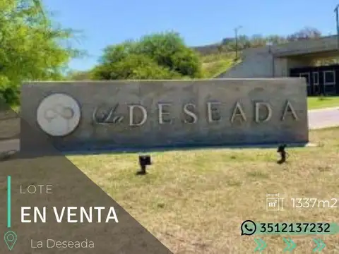 LOTE - COUNTRY LA DESEADA