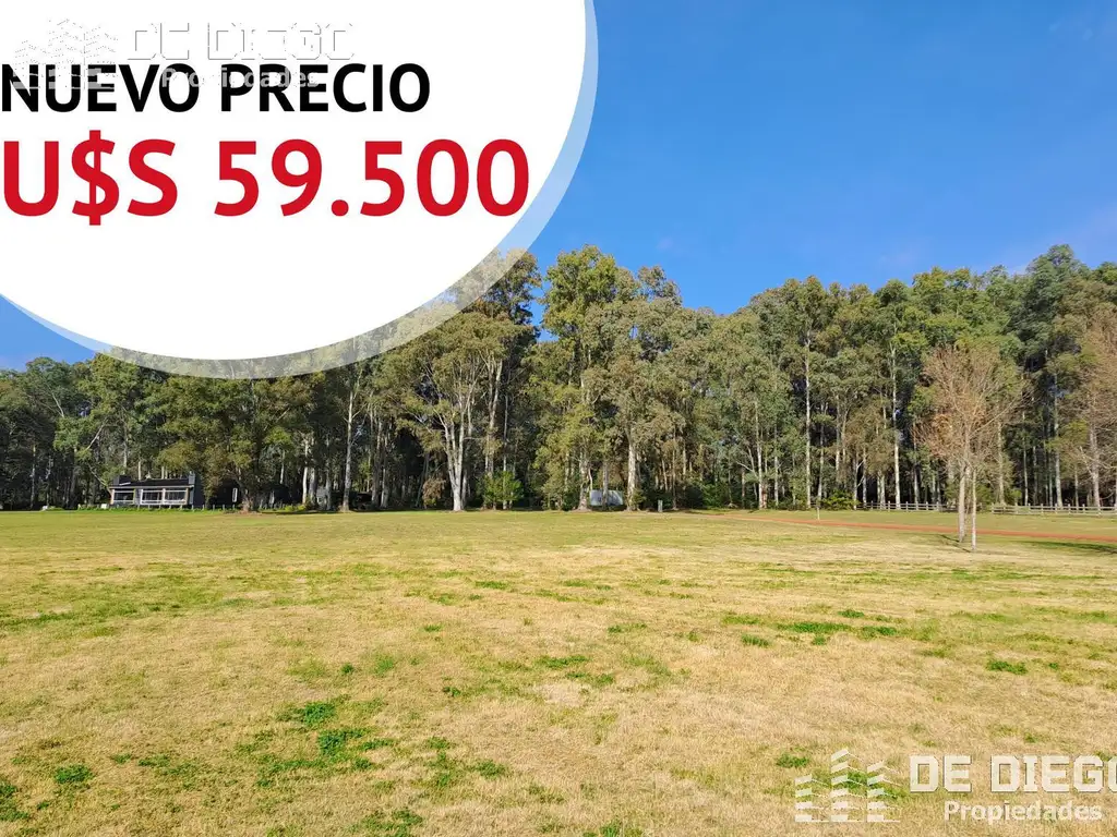 Oportunidad lote terreno a la Laguna de 3180 M2 muy lindas vistas al golf  en venta - Carmelo Golf