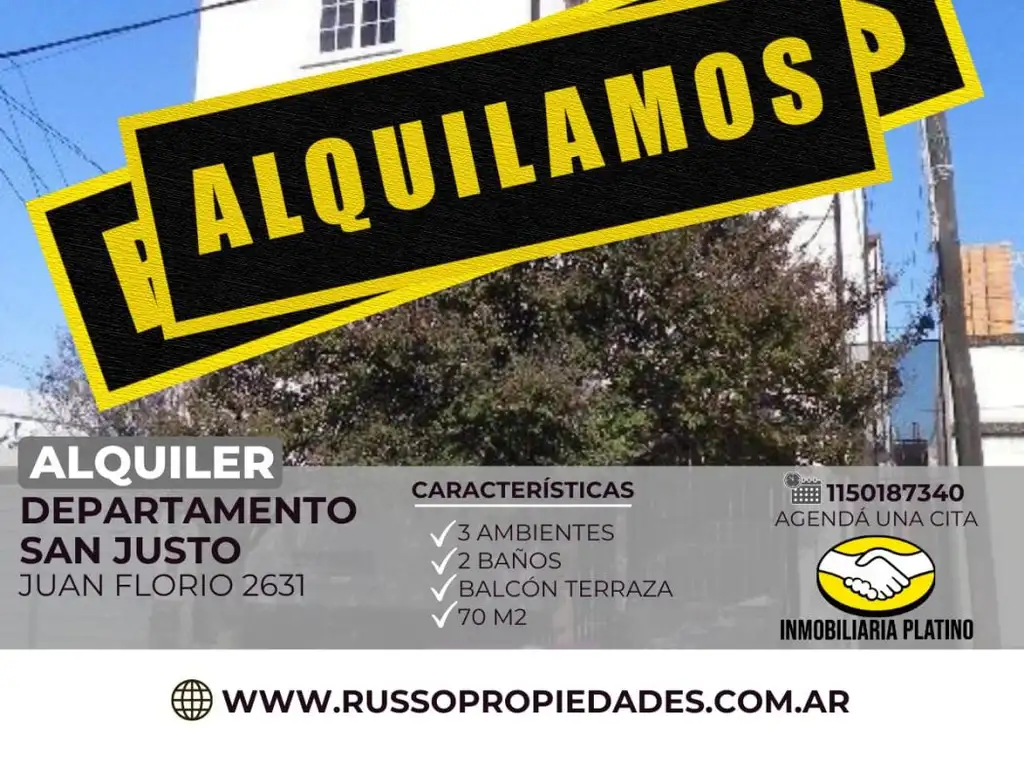 Alquiler duplex 3 ambientes San Justo