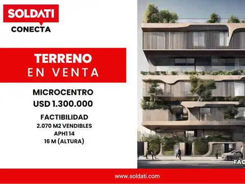 Terreno de 1006m2 en Venta