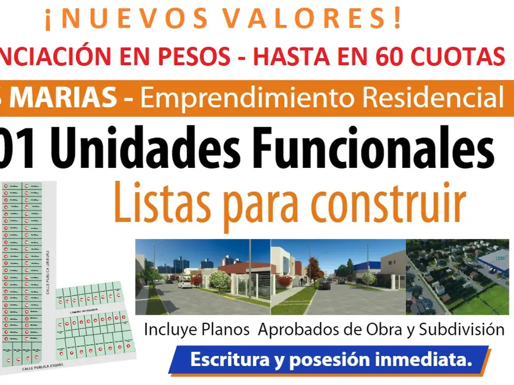 LOTES EN VENTA - Emprendimiento Residencial Las Marias