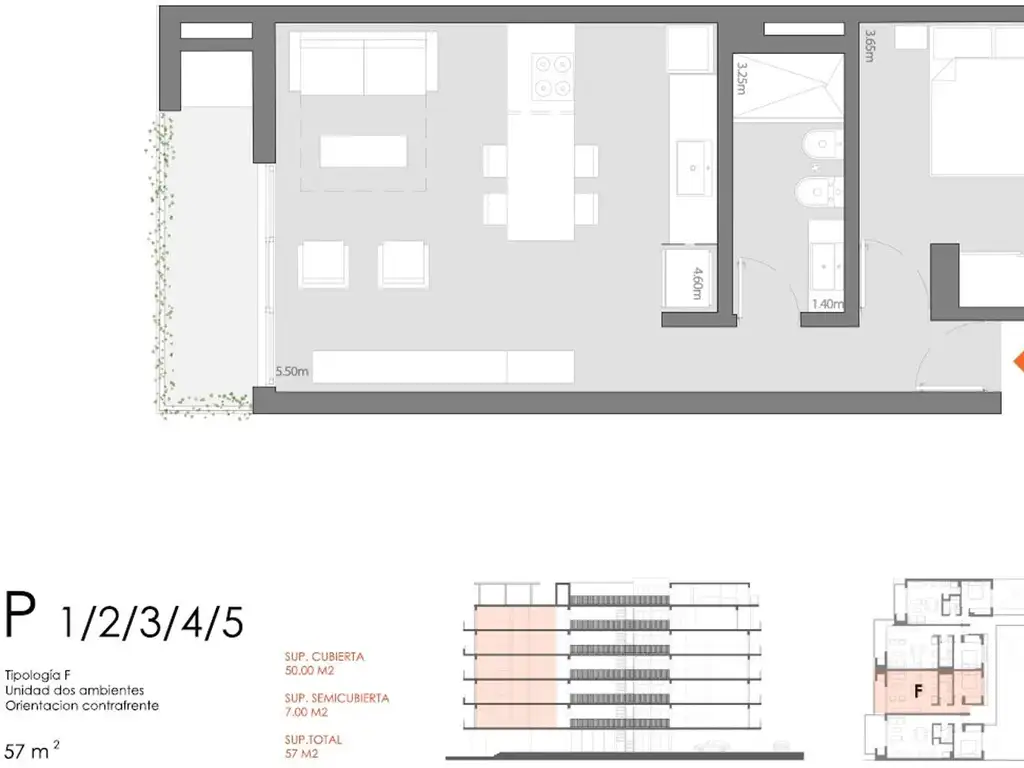 Departamento en el emprendimiento Edificio Sáenz Peña 1467,