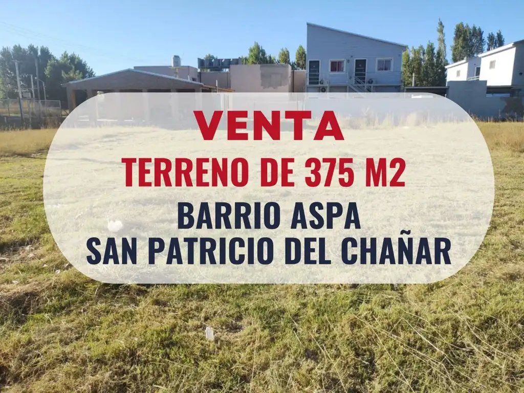 Venta Terreno El Chañar Neuquen