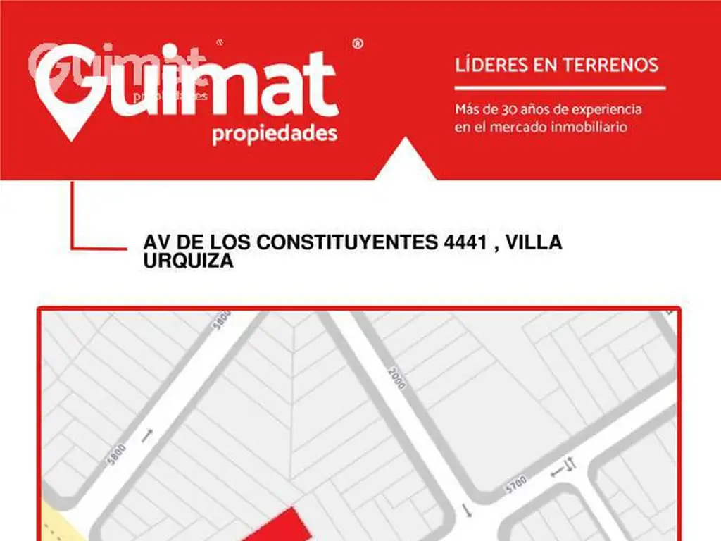 16.82 MTS DE FRENTE, SE TOMAN M2 - GUIMAT PROPIEDADES - LIDERES EN TERRENOS