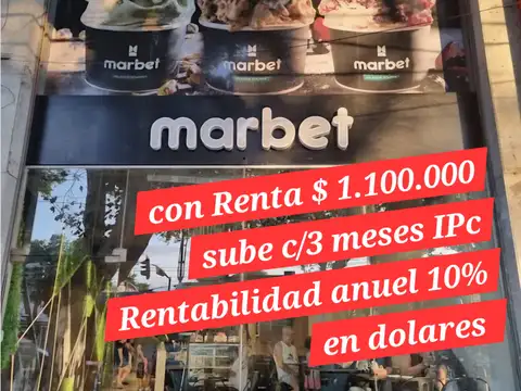 Con renta $ 1.100.000 Frente Universidad de Palermo 3mil alumnos 5 edificios