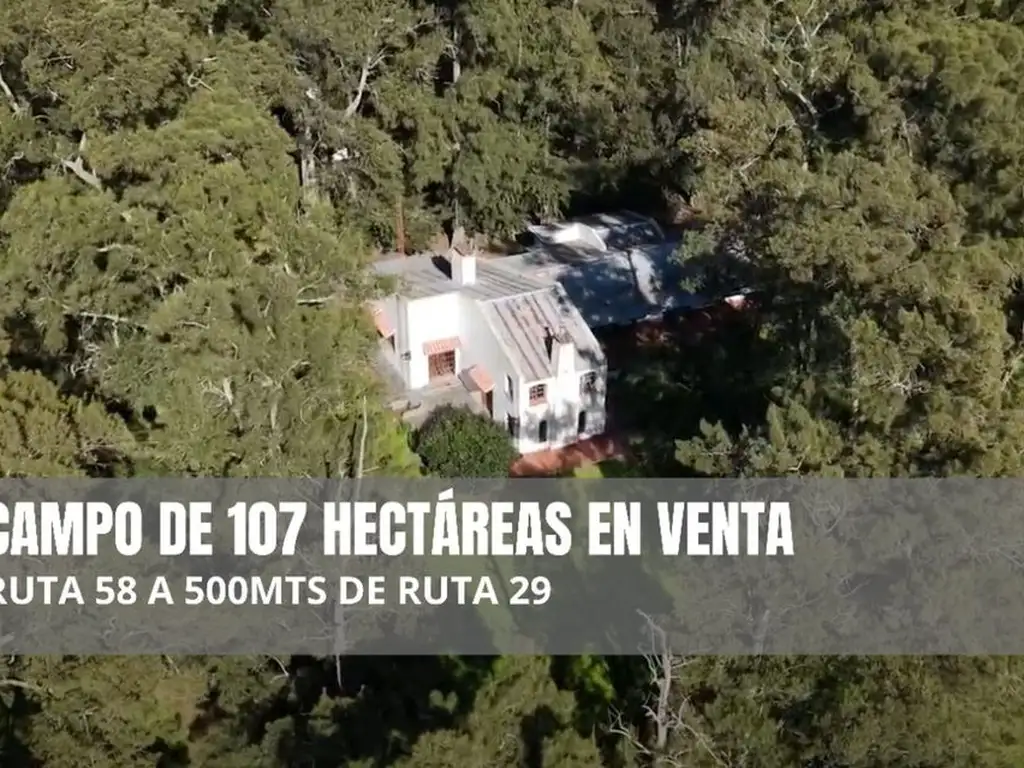 CAMPO EN VENTA EN RANCHOS 107 HECTAREAS