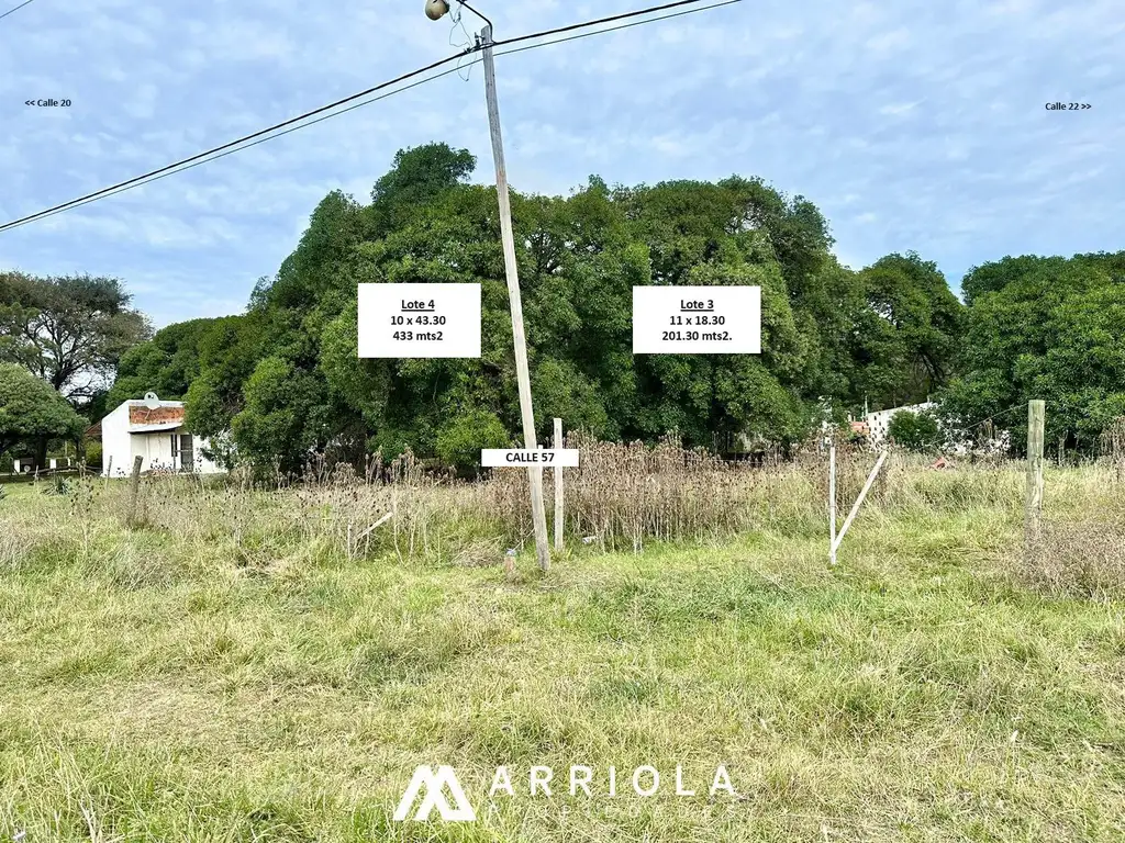 En BLOCK Dos LOTES en Miramar, a pasos de la Villa Deportiva Los Santos del Oeste