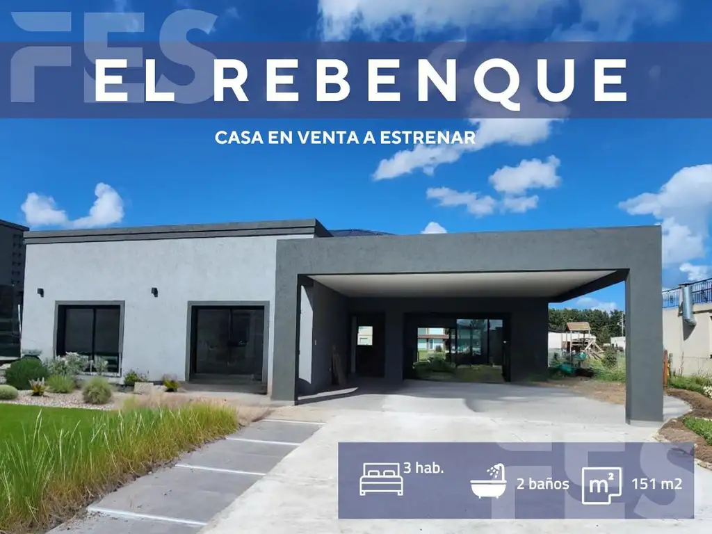 Casa en venta a estrenar, impecable en El Rebenque Canning