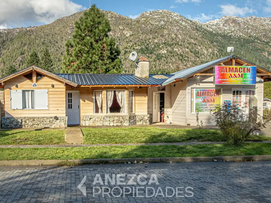 CASA CON LOCAL COMERCIAL - SOBRE LOTE DE 500 M2 - LAGO PUELO