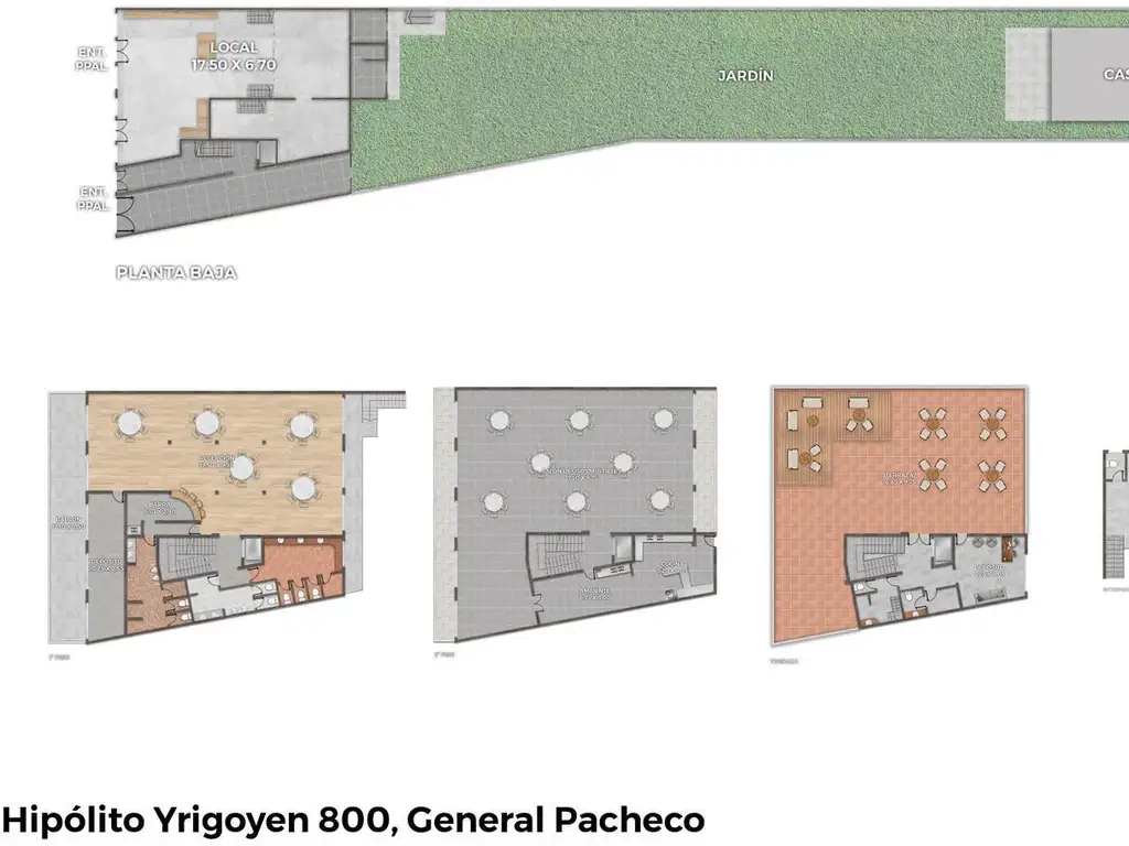 LOCALES / SALON DE FIESTAS / OFICINAS / TERRAZA / Sobre  R.197 - PACHECO - POZZI