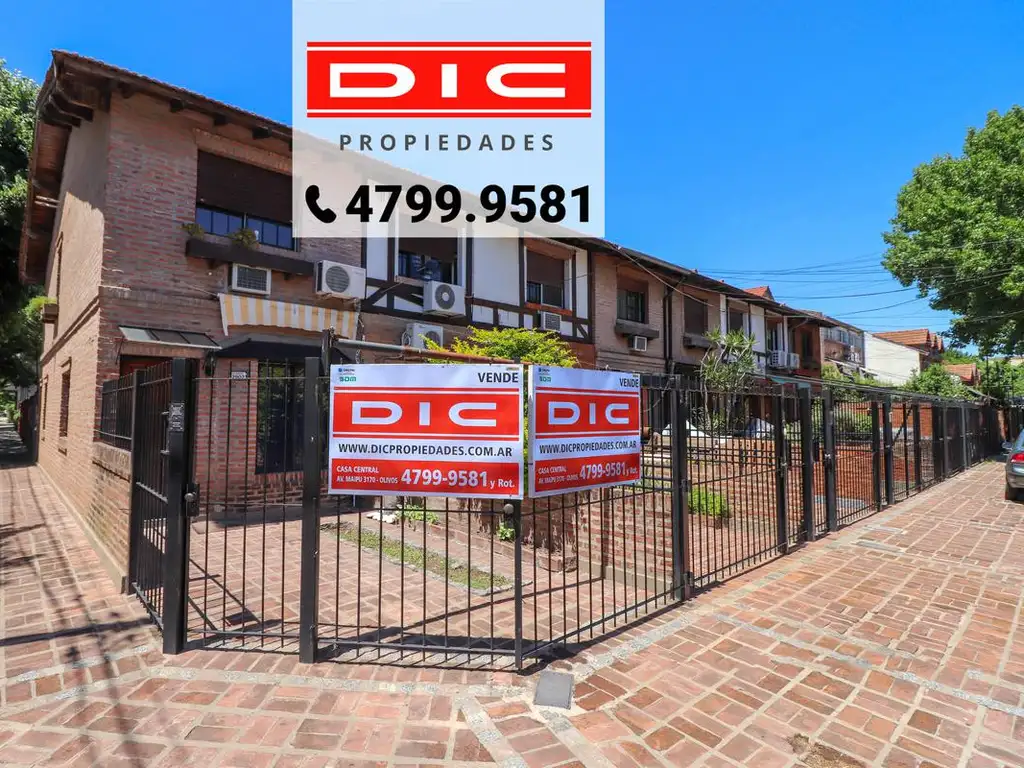 Duplex 3 ambientes  venta  con patio toilette y play en  Olivos