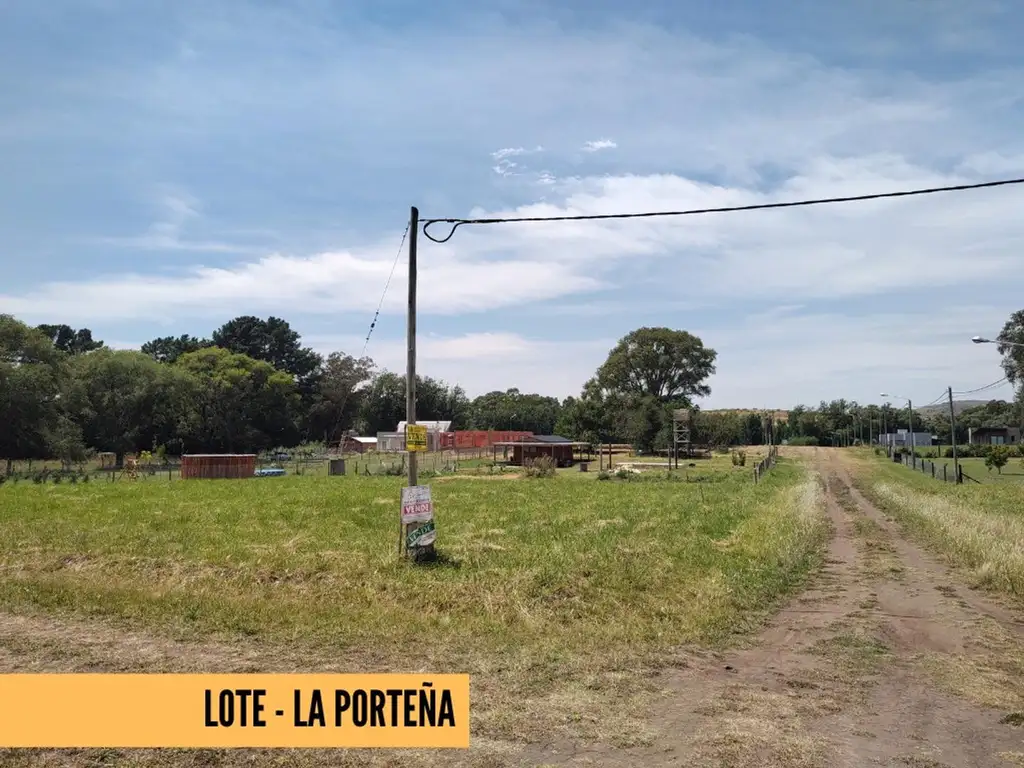 EN VENTA TERRENO EN TANDIL | LA PORTEÑA