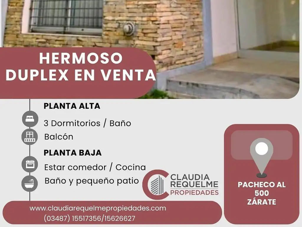 DUPLEX CON COCHERA, PACHECO 541 - Apto Credito Hipotecario