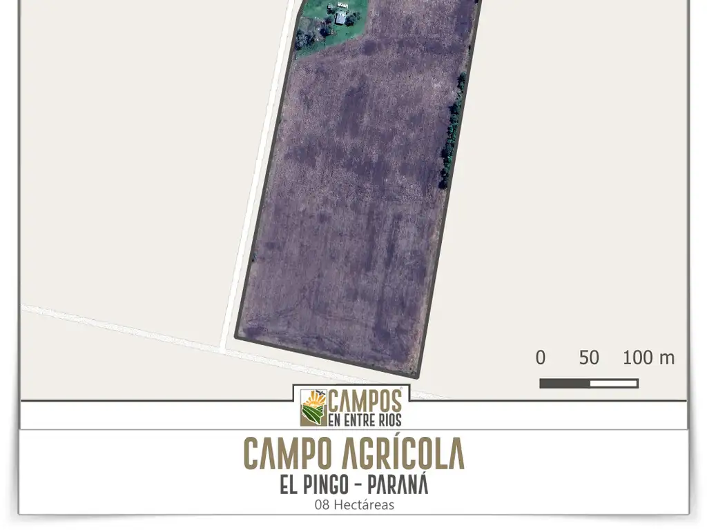 Campo AGRÍCOLA en venta. 8 ha. El Pingo. Paraná. Entre Rios