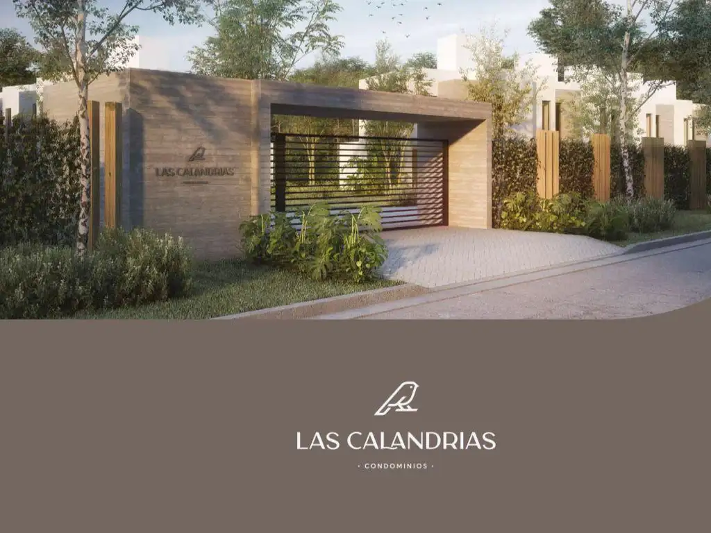 Venta casa en condominios Las Calandrías con dos dormitorios, jardín y amenities. Funes, Rosario