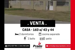 EXCELENTE CASA EN VENTA - 2 DORMITORIOS 