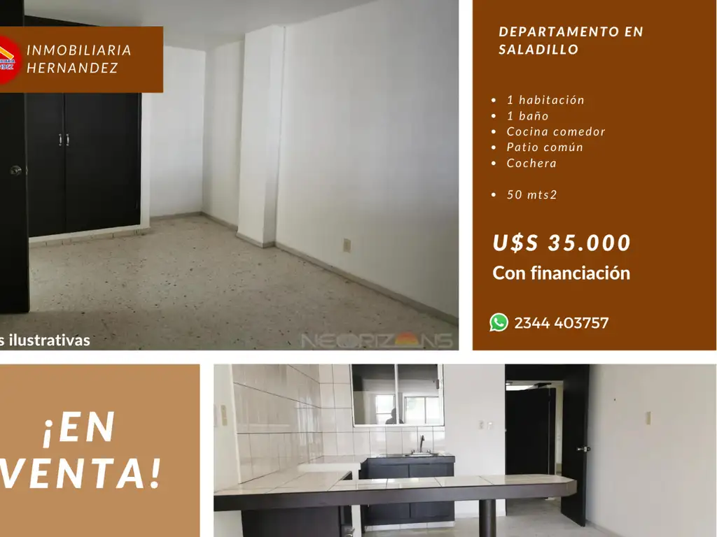 Vendo departamento en Saladillo