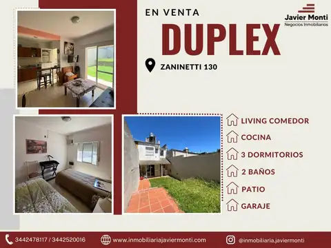 DUPLEX EN VENTA - Zaninetti