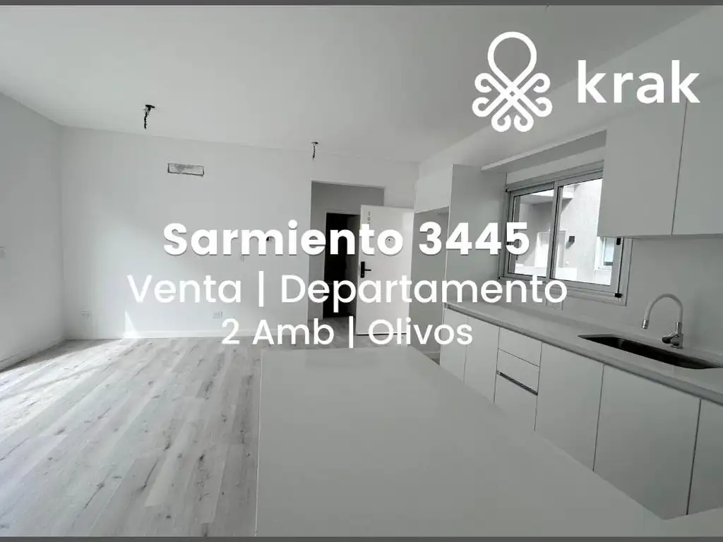 Venta departamento 2 ambientes con balcón y cochera - Olivos