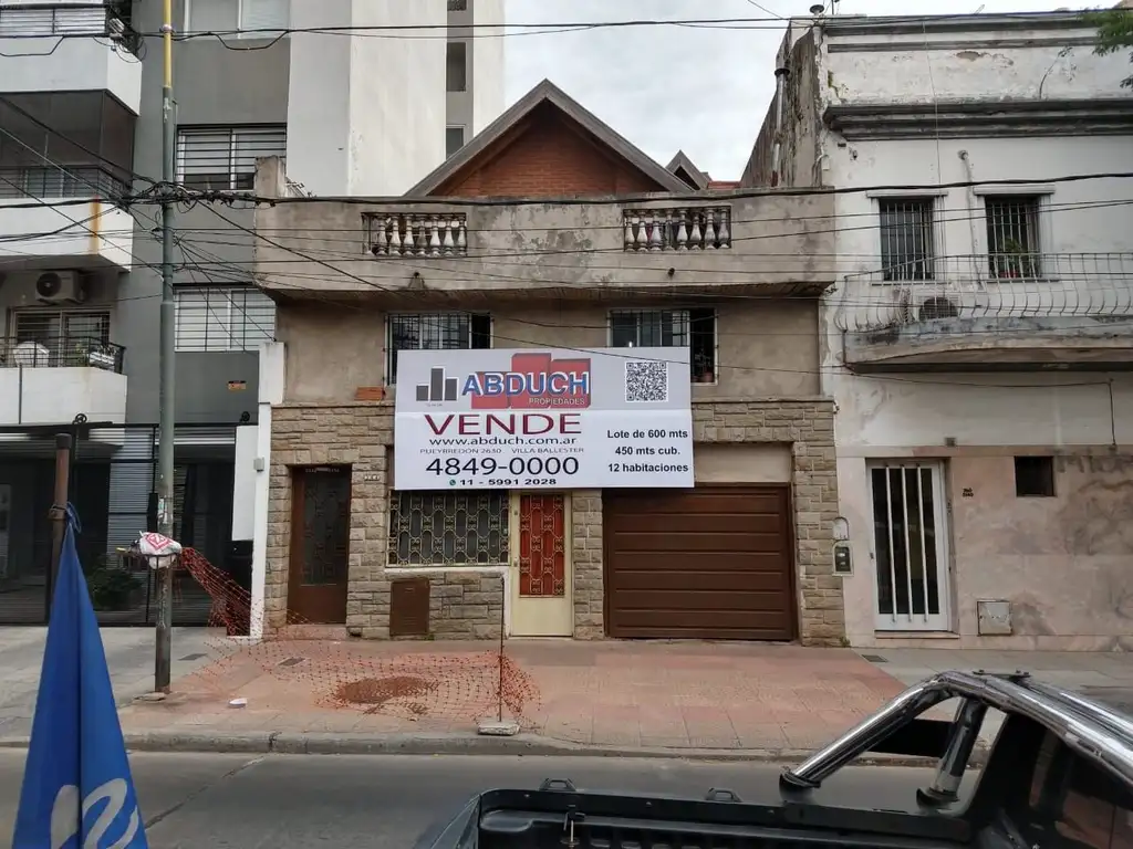 VENTA LOTE VILLA BALLESTER CENTRO 600M2