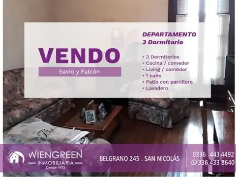 Vendo Departamento de 3 dormitorios excelente ubicacion